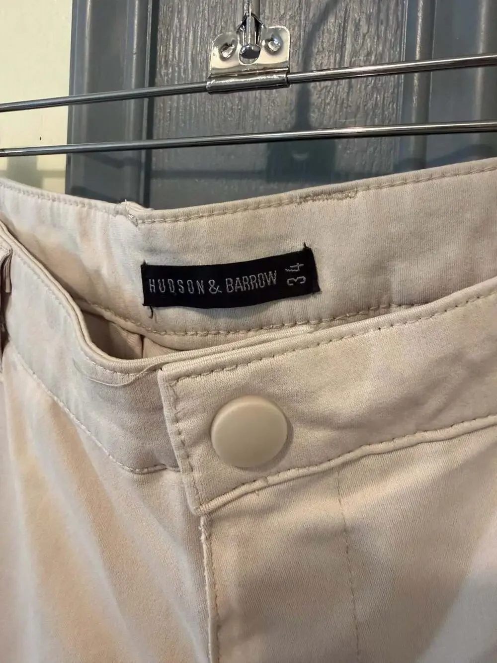 Hudson & Barrow Men's Khaki Casual Shorts Size 34
